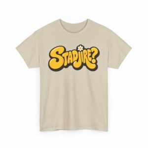 “Stadjire?” Graphic Tee – Playful Retro Statement Shirt